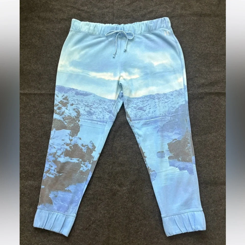Victoria’s Secret Angel Sweatpants Joggers  Sweats Ocean Blue Beach size XL NWOT